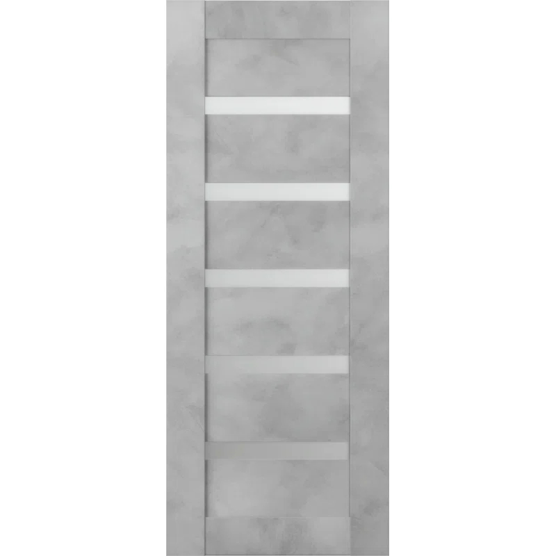 Belldinni Avon 07-04 Solid Manufactured Wood and Glass Paneled Prefinished Standard Door