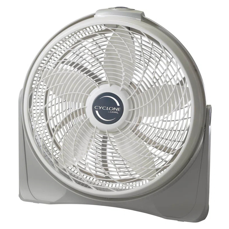 Lasko Lasko 20 Inch Cyclone Portable Full-Tilt Floor Or Wall Mount Pivoting Fan, White