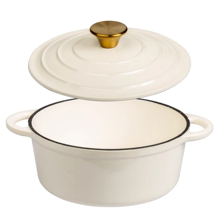 Lexi Home Lexi Home Enameled Cast Iron Round Dutch Oven