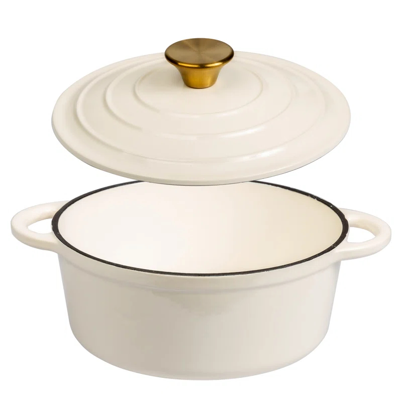 Lexi Home Lexi Home Enameled Cast Iron Round Dutch Oven