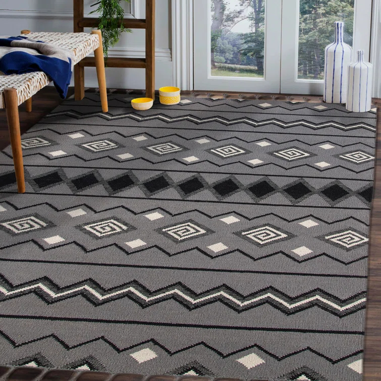Union Rustic Oneil Performance Wool Moroccan Indoor Rug