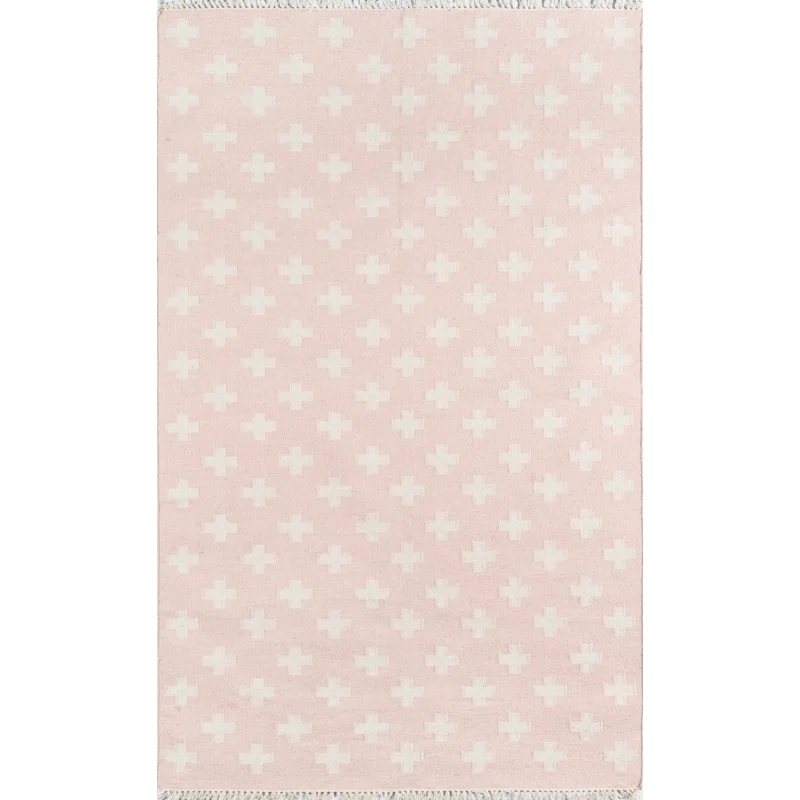 Topanga Wool Pink/White Rug