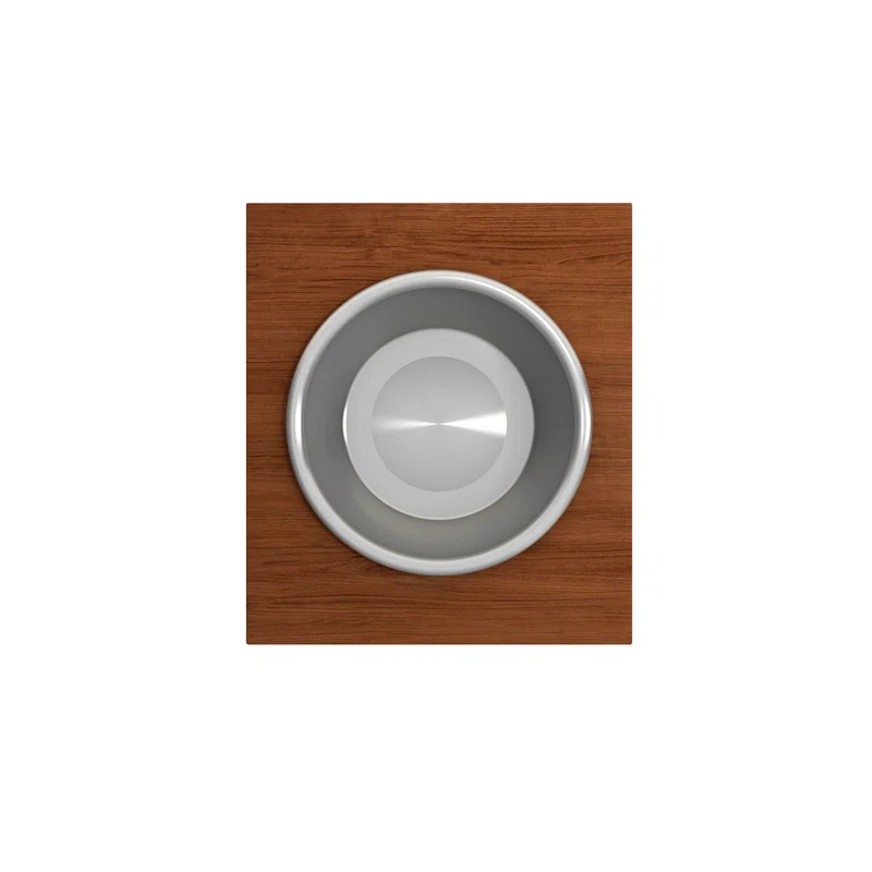 BOCCHI Wood Board With Large Round Stainless Steel Mixing Bowl And Colander F/1344, 1348, 1360, 1362, 1504, 1505, 1506 (Short Side Only), 1627, 1628