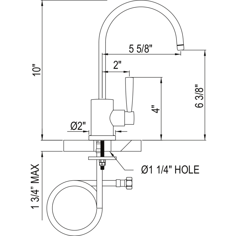 Perrin & Rowe U.1601L-PN-2 Holborn Filter Kitchen Faucet