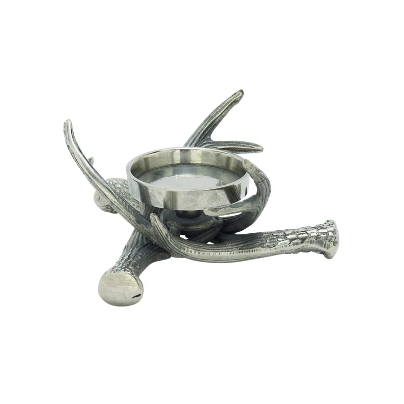 Aluminum Metal Antler Decorative Candle Holder