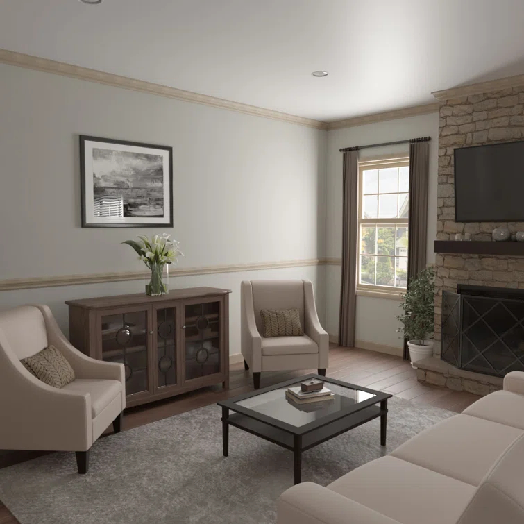 Ekena Millwork WM48 3 3/8"H x 2 5/8"P x 4 1/4"F x 96"L Americraft Solid Hardwood Stain Grade Crown Moulding