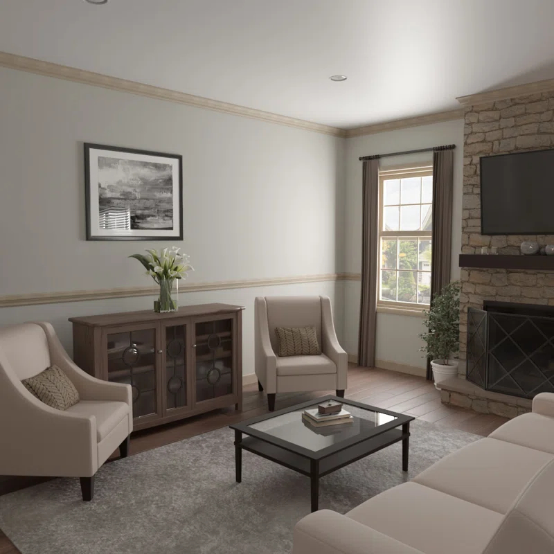 Ekena Millwork WM48 3 3/8"H x 2 5/8"P x 4 1/4"F x 96"L Americraft Solid Hardwood Stain Grade Crown Moulding