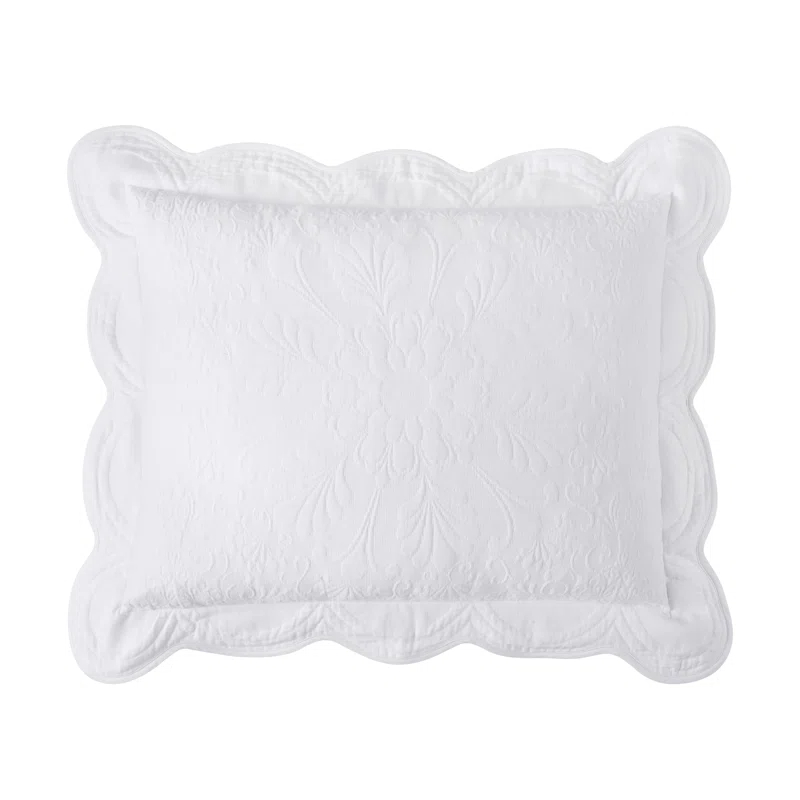 Historic Charleston Historic Charleston Charleston Estate Sham, Scalloped Pillow Cover, Single