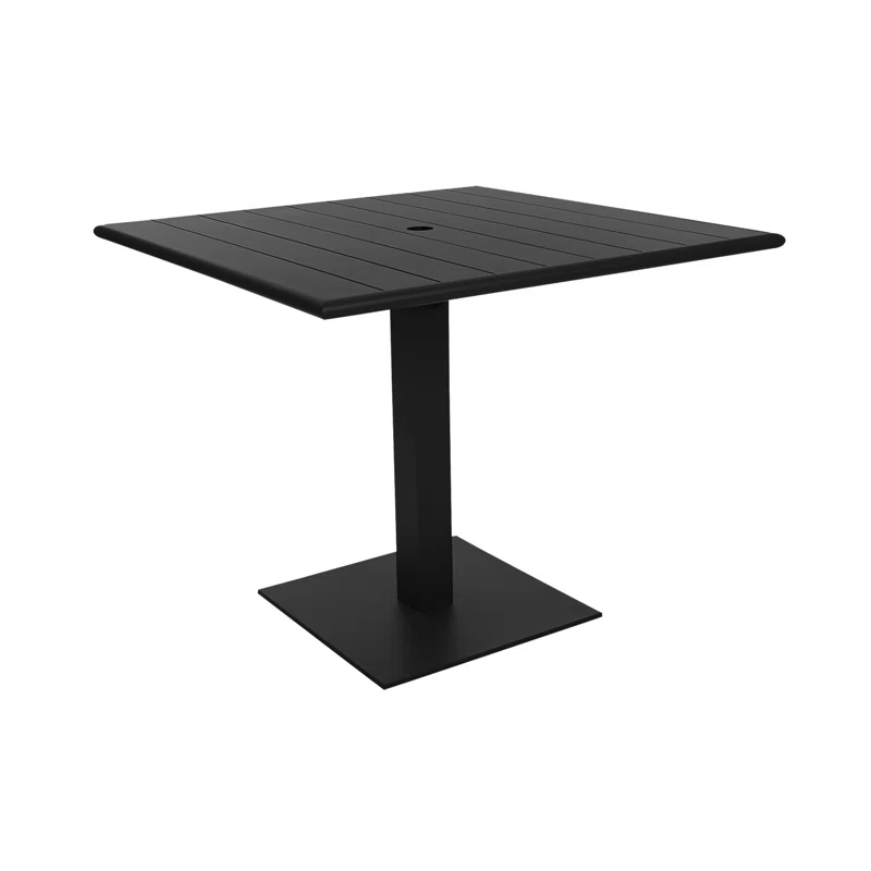 BFM Seating Beachcomber-Margate 24x32 Dining Height Table - Powder Coated