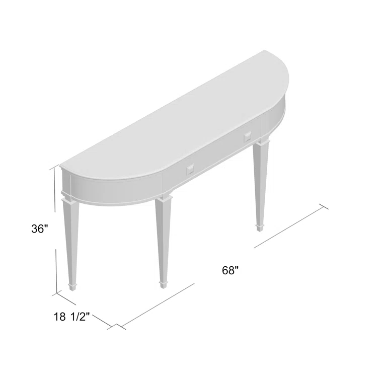 Modern History Home Tribeca 68'' Console Table