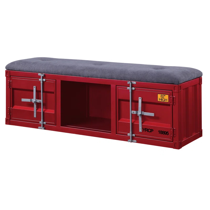 Acme Cargo Fabric Upholstered Storage Bench