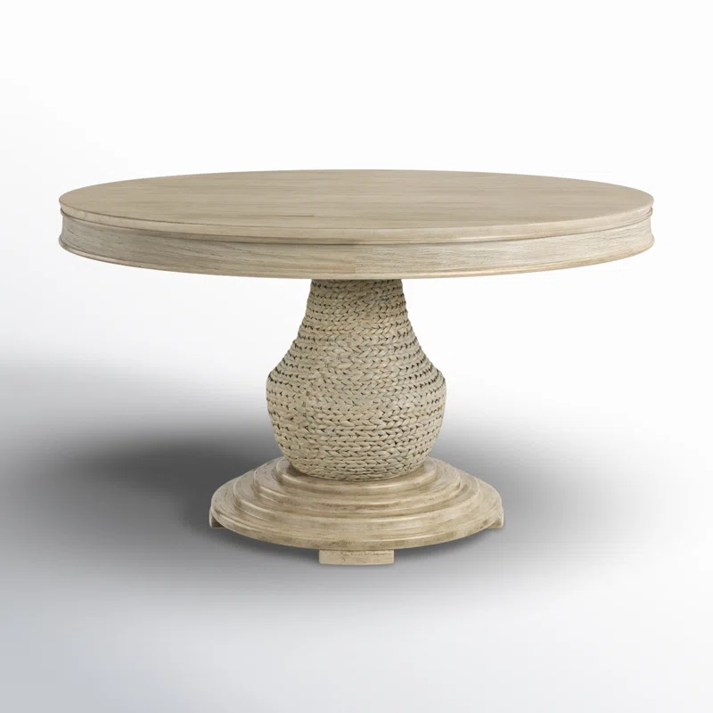 August Grove® Dealmeida Oak Round Dining Table