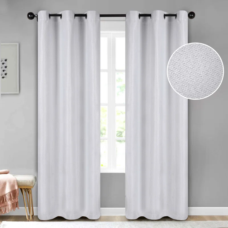 Superior Kinlaw Polyester Room Darkening Curtain Panel Pair (Set of 2)