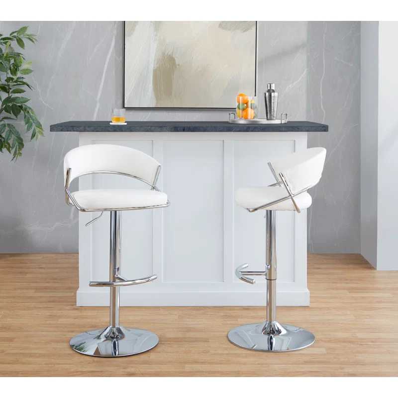 LumiSource Jie Adjustable Barstool - Set Of 2