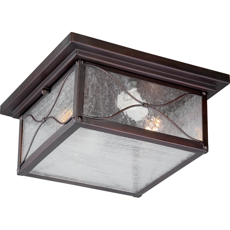 Fleur De Lis Living Dufresne Classic Bronze 2 - Bulb Outdoor Flush Mount
