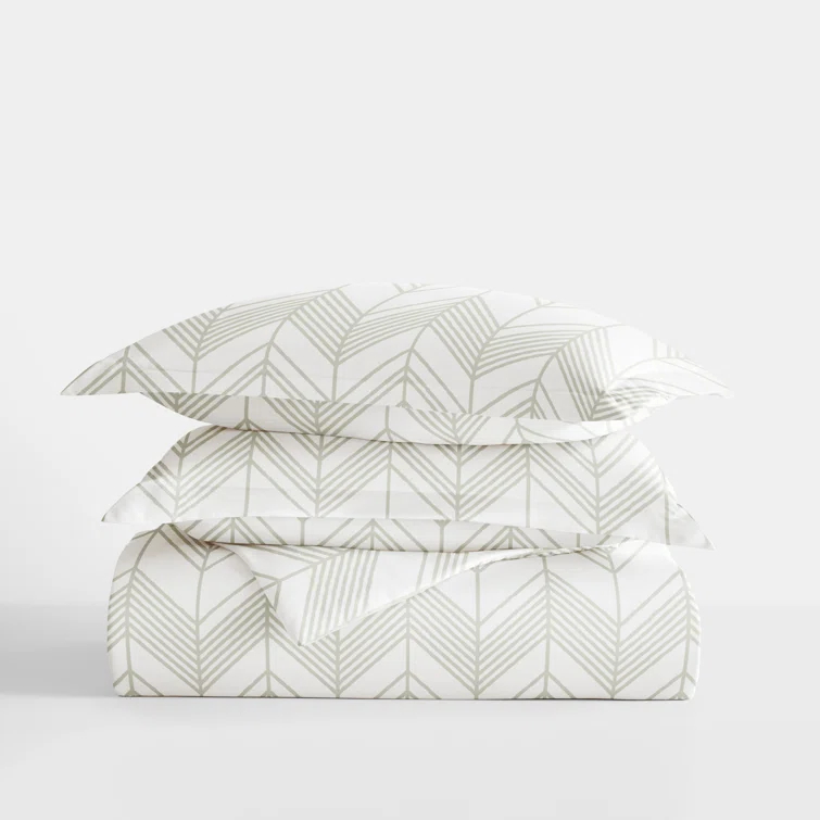 Becky Cameron Home Alps Chevron Pattern Duvet Cover Set