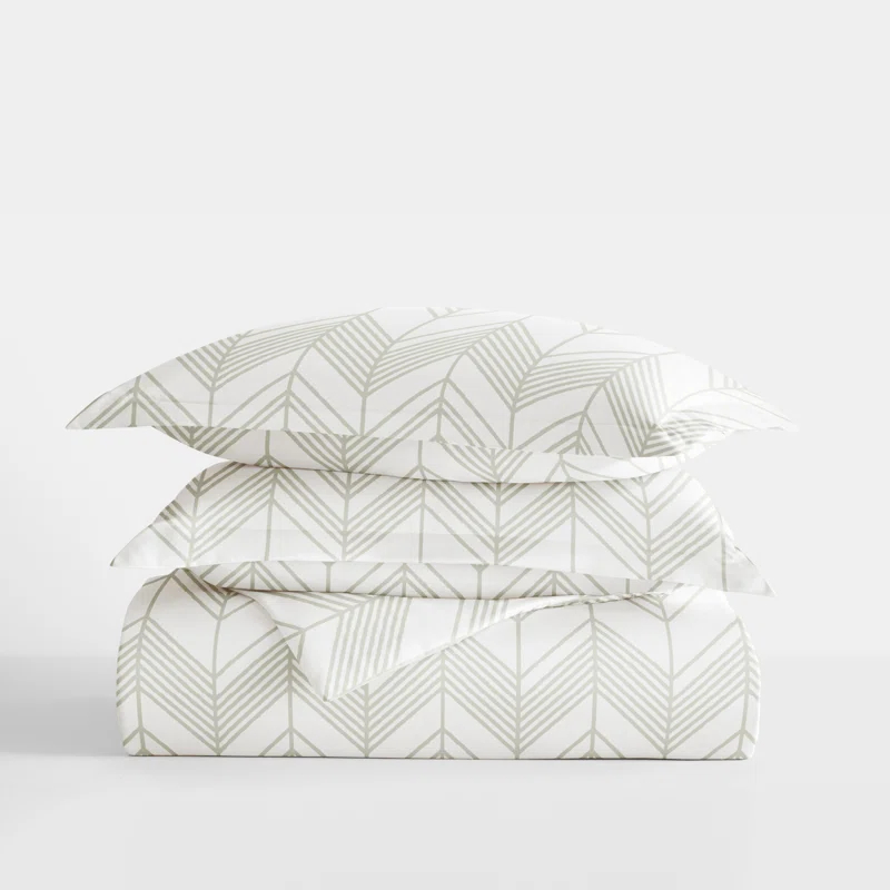 Home Alps Chevron Pattern Duvet Cover Set