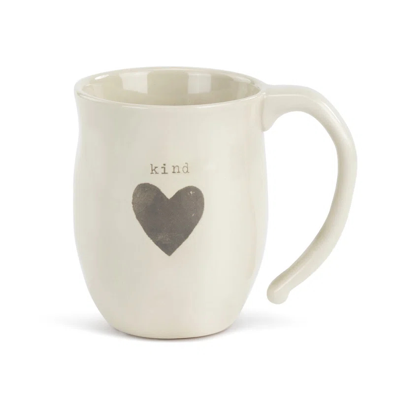 August Grove® Crow Kind Heart Coffee Mug