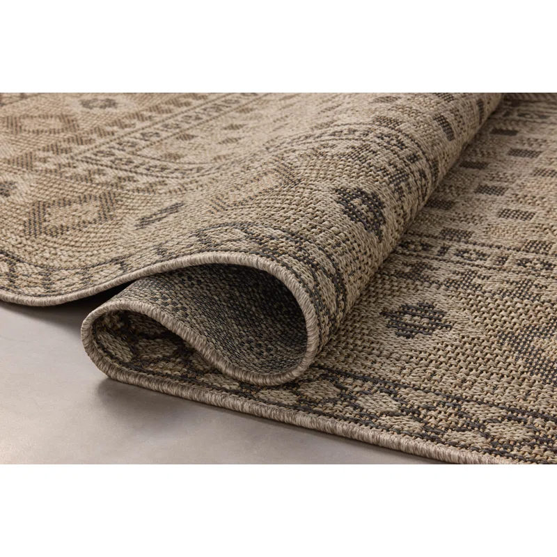 Chris Loves Julia x Loloi Providence Dove / Charcoal Indoor/Outdoor Area Rug