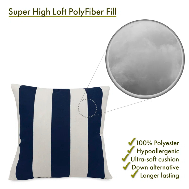 Majestic Home Goods Indoor/Outdoor Reversible Throw Pillow