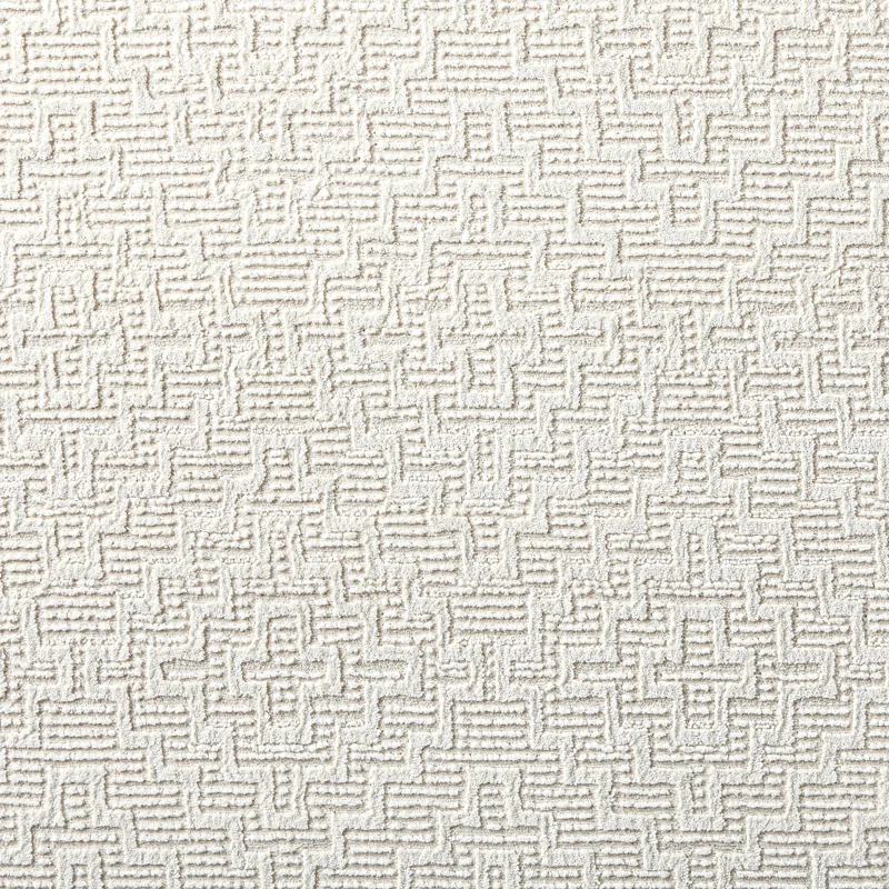 Town & Country Living TOWN & COUNTRY LUXE Tretta Modern Geo Area Rug with Plush High-Low Texture, Ivory