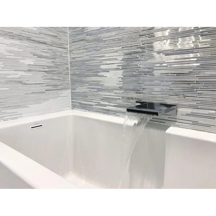 Hydro Systems Sydney 60'' x 32'' Alcove / Tile In Soaking Acrylic Bathtub SYD6032ATO-BIS-LH-WOV.WHI