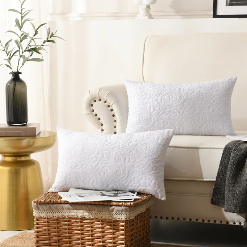 MarCielo Embroidered Indoor/Outdoor Pillow Cover