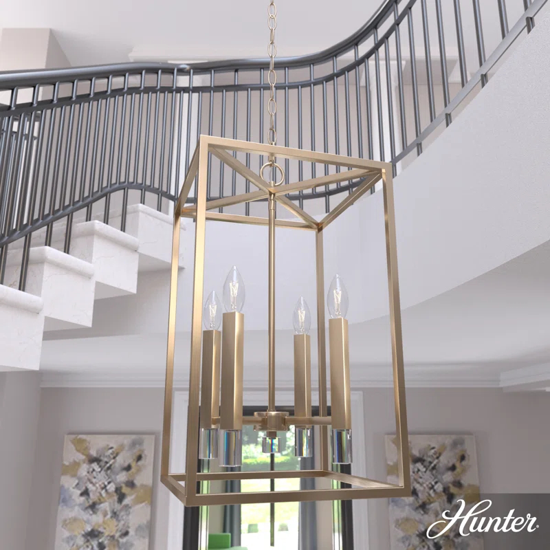Hunter Fan Hunter Sunjai 4 Light Pendant 13 Inch Ceiling Light Fixture