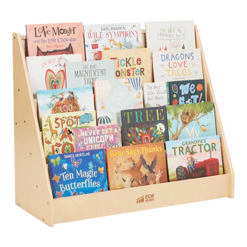 ECR4Kids ECR4Kids Single-Sided Book Display, Classroom Bookshelf