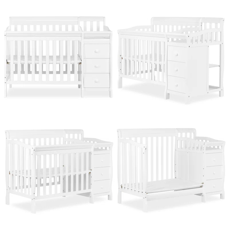 Dream On Me Jayden 4-in-1 Mini Convertible Crib and Changer