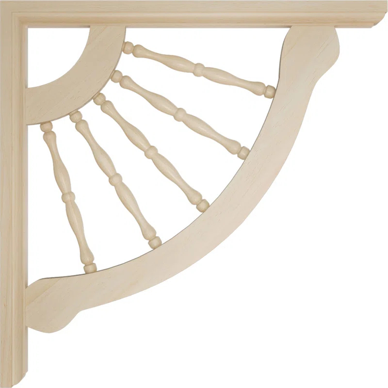 Ekena Millwork Crendon 12'' H x 1.50'' W x 12'' D Wood Bracket / Corbel