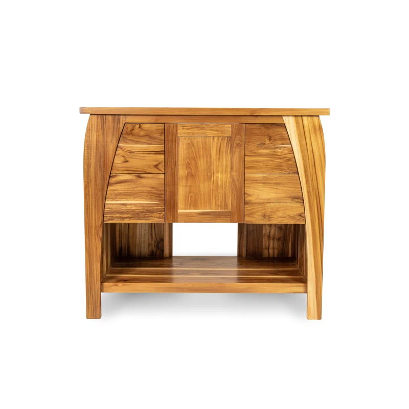 EcoDecors Tranquility by EcoDecors, 36", Teak Bathroom Vanity, Wood Bathroom Vanity, Bathroom Vanity Cabinet, Vanity Bathroom