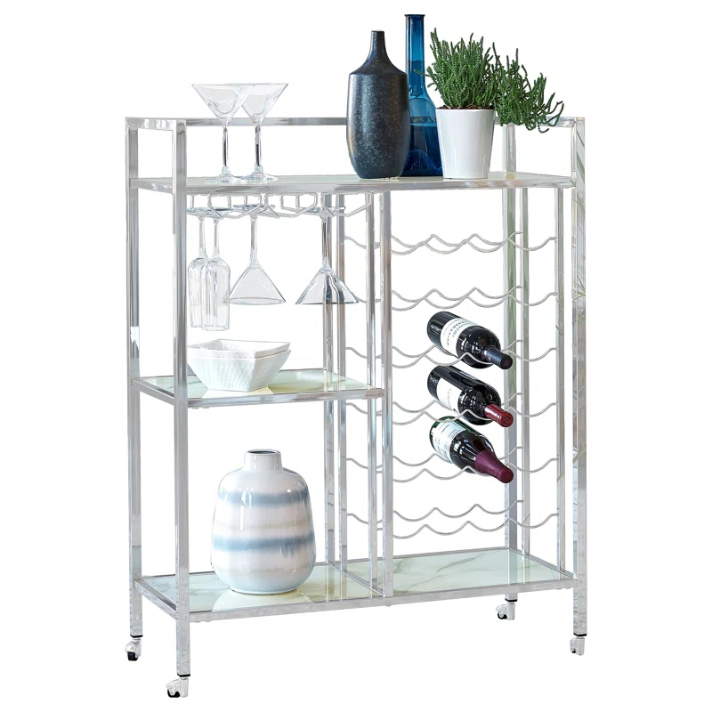 Alma Derion Metal Bar Cart