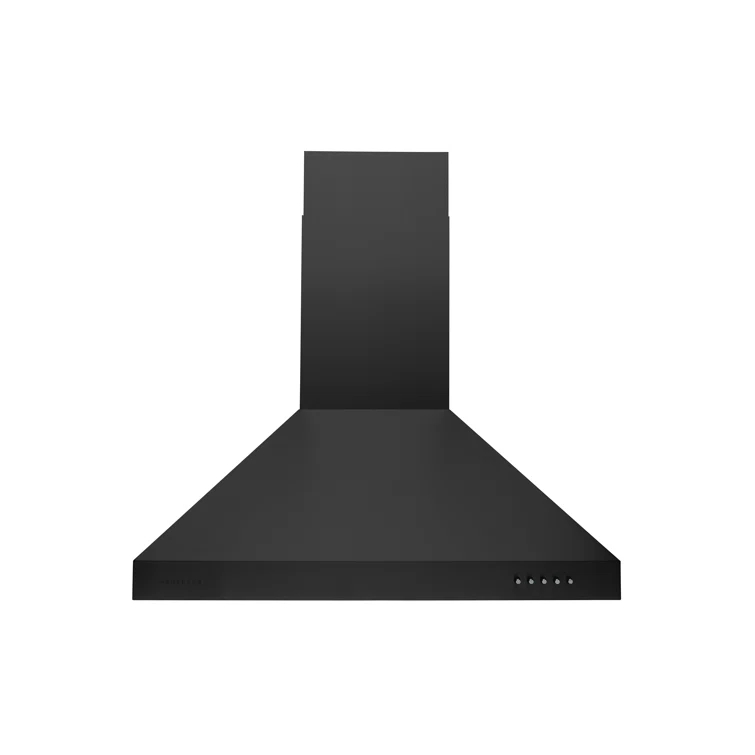 Hauslane Hauslane Wall Mount Range Hood 30 Inch | Wall Chimney | 6” Duct/Ductless Convertible, Strong Suction, Six-layer Aluminum Filters, Changeable LED Lamps, Stove Kitchen Vent Hood WM-530BLK-30B