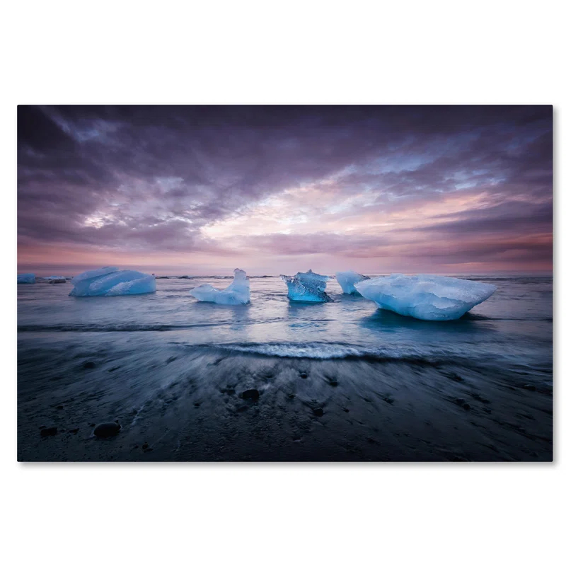 Trademark Fine Art Philippe Sainte-Laudy " Cold Evening In Iceland By Philippe Sainte-Laudy " by Philippe Sainte-Laudy
