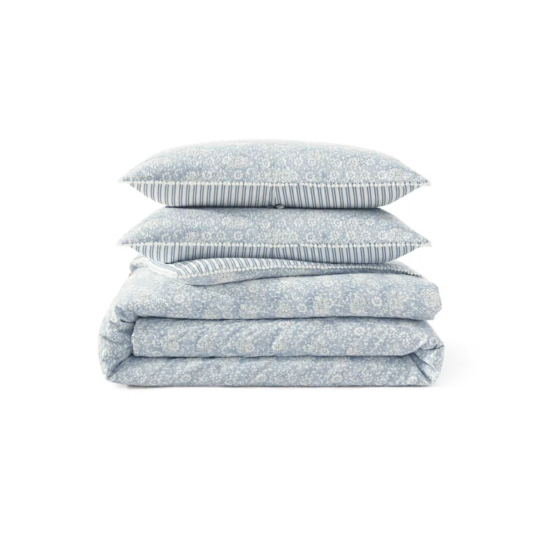 Peri Home Peri Home Ikat Eyelet Comforter Set Blue