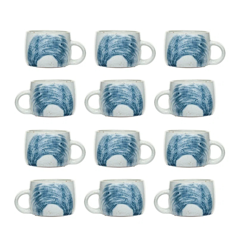 Bloomingville Stoneware Coffee Mug (Set of 12)