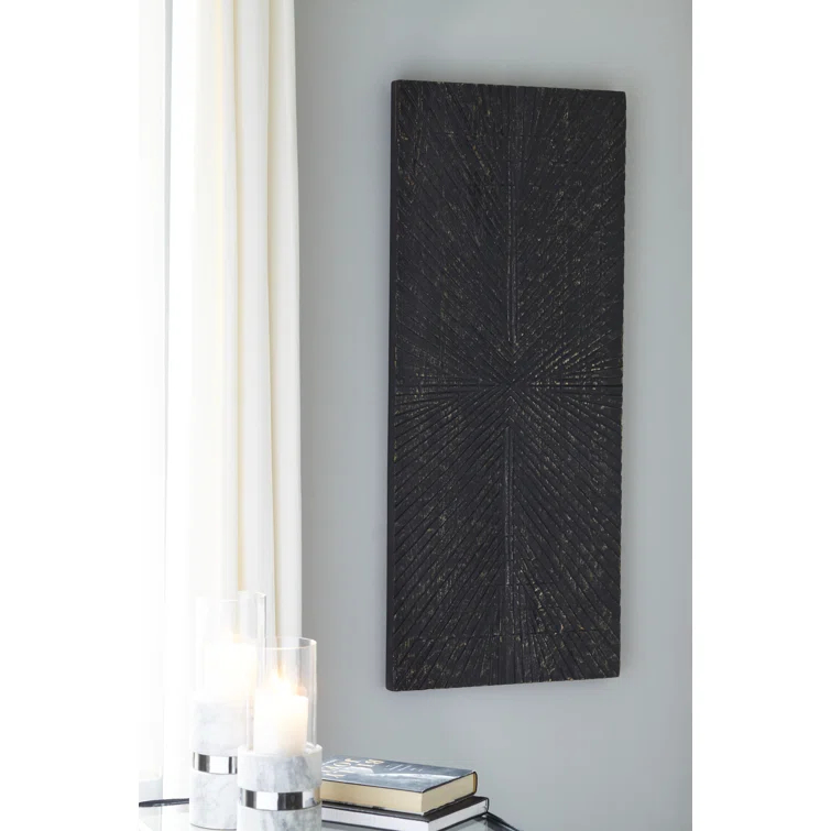 Millwood Pines Aseeb Abstract Wall Decor on Solid Wood