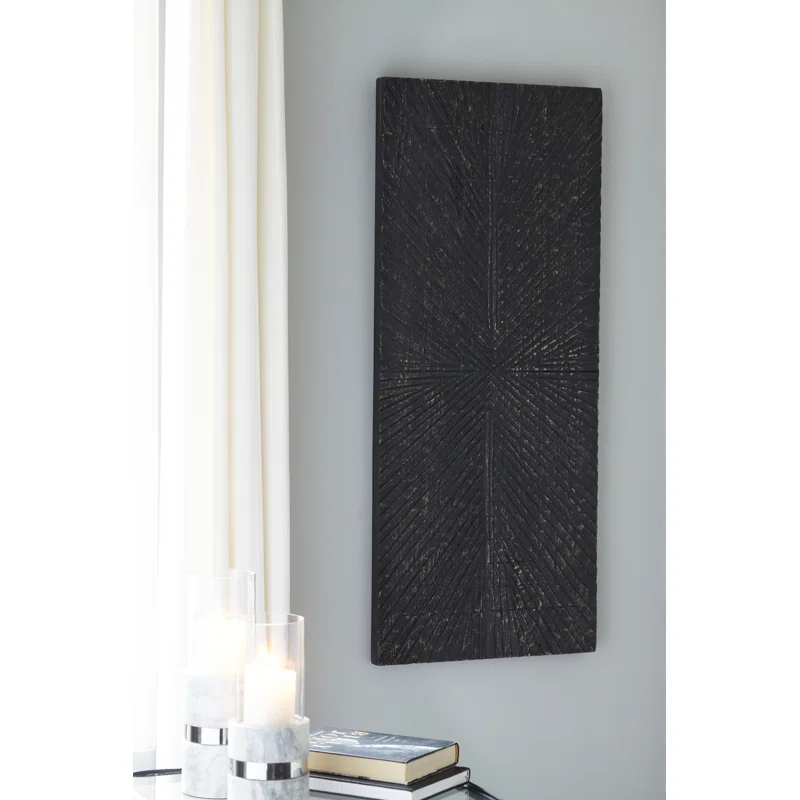 Millwood Pines Aseeb Abstract Wall Decor on Solid Wood