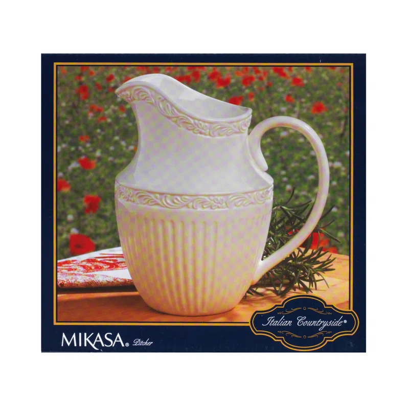 Mikasa Mikasa Italian Countryside 43-Oz Pitcher, White
