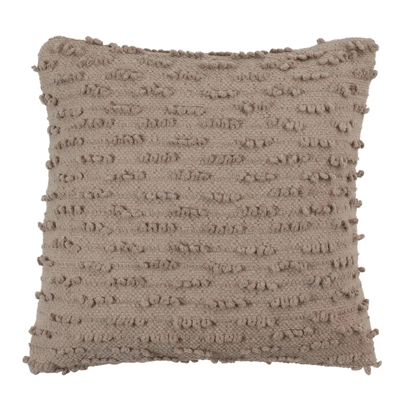 Saro Theo Collection Ruffled Cotton Throw Pillow