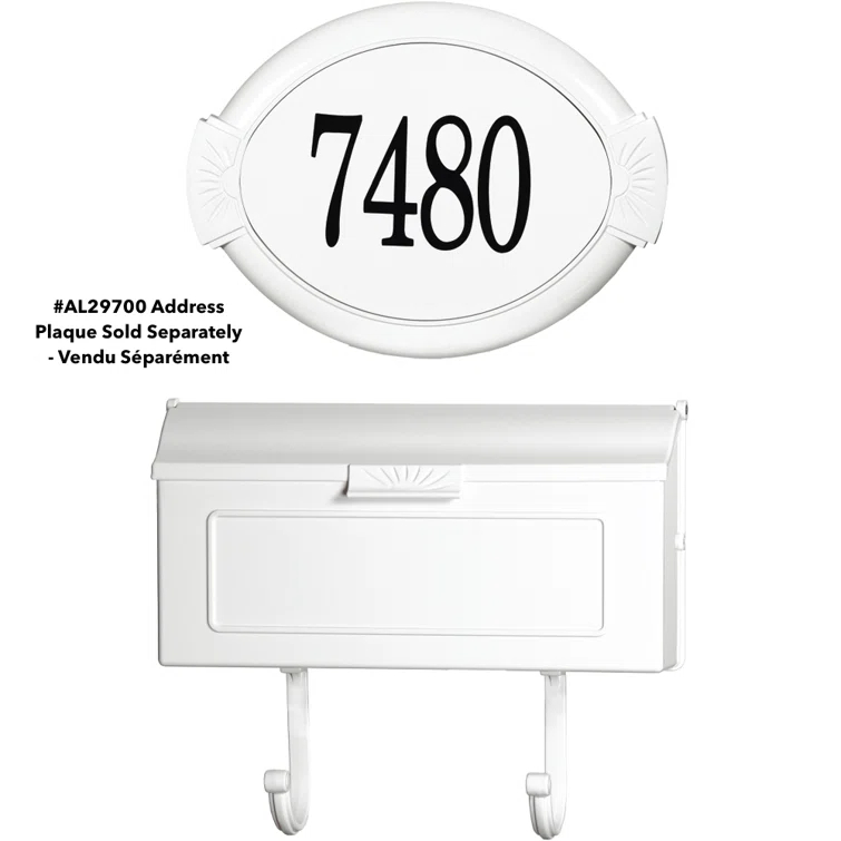 Cast Aluminum Wall Mounted Mailbox