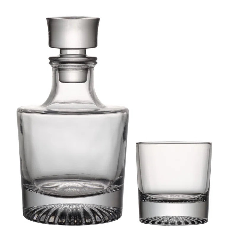 Rosdorf Park Askins Globe Pyramid 5 Piece Whiskey Decanter Set (Set of 5)