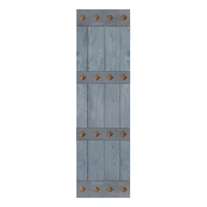 IsLife 84'' Solid Wood Paneled Matte without Installation Hardware Kit Barn Door