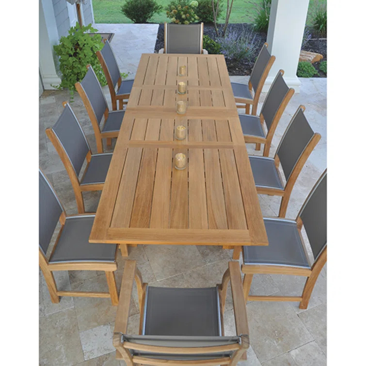 Hyannis Grade A Teak Extendable Rectangular Dining Table