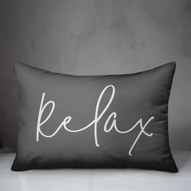 Designs Direct Creative Group Textual Indoor/Outdoor Throw Pillow