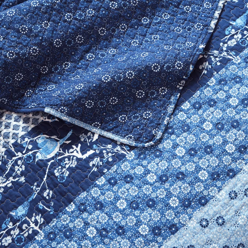 Lush Decor Royal Empire Cotton Reversible 3 Piece Quilt Set