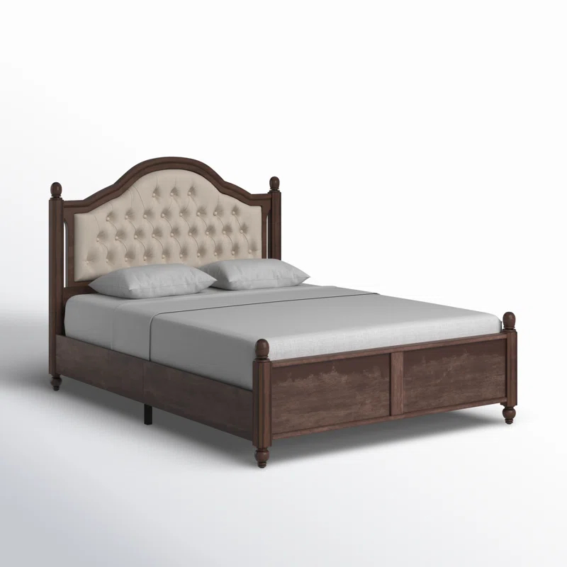 Lark Manor™ Amilio Upholstered Bed Solid Wood Platform