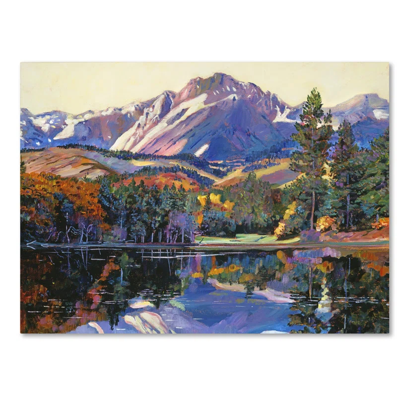Trademark Fine Art " Painter's Lake " by David Lloyd Glover