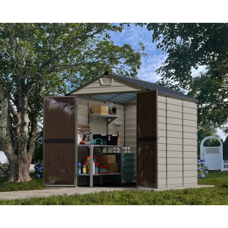 Canopia Palram - Canopia Skylight 6 Ft. W x 7.5 Ft. D Polycarbonate Storage Shed & Reviews | Wayfair